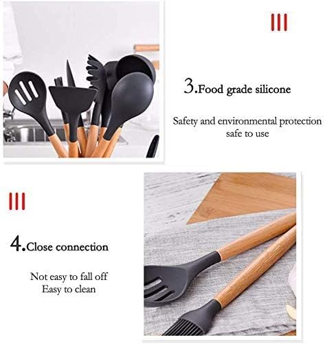 12PCS Kitchen Utensil Set Silicone Cooking Utensils Kit