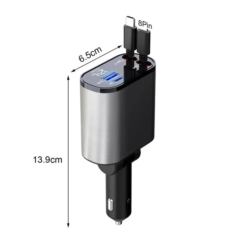 4-IN-1 FAST CAR CHARGER